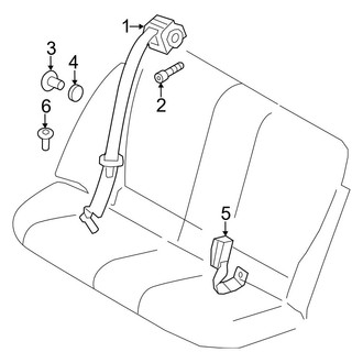 BMW OE - Restraint Systems - Rear Seat Belts (Convertible)