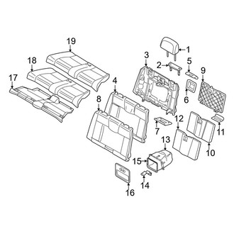 BMW OE - Seats & Tracks - Rear Seat Components (With Storage Bag), (Convertible)