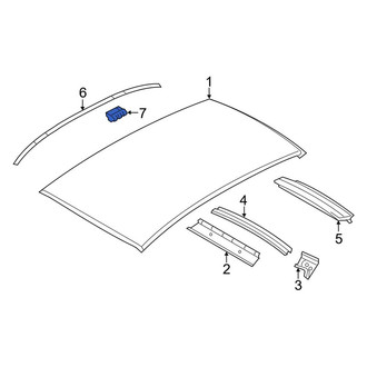 BMW OE - Roof Panel Reveal Molding Clip
