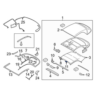 BMW OE - Right Convertible Top Latch