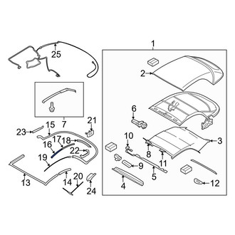 BMW OE - Front Left Roof Side Rail