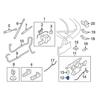 BMW OE - Convertible Top Latch Grommet