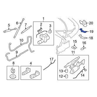 BMW OE - Right Convertible Top Gasket