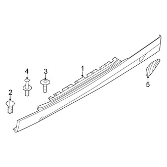 BMW OE - Pillars, Rocker & Floor - Exterior Trim (With Performance Package), (Convertible)