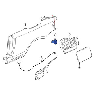 BMW OE - Rear Fuel Door Bumper