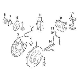BMW OE - Rear Suspension - Brake Components