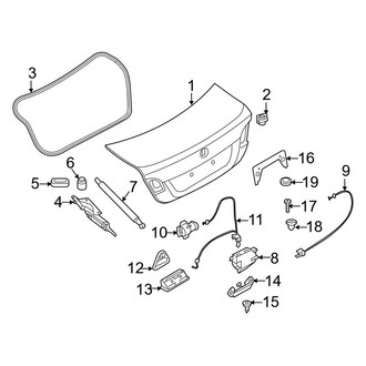 BMW OE - Trunk Lid - Lid & Components