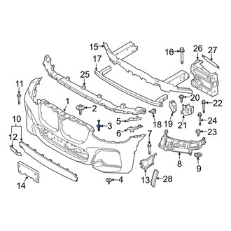 BMW OE - Bumper Cover Retainer