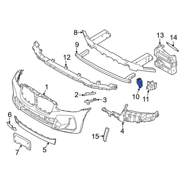 Bumper Cover Support Rail