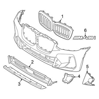 BMW OE - Front Bumper & Grille - Grille & Components (With M Type), (M40i / xDrive30i)