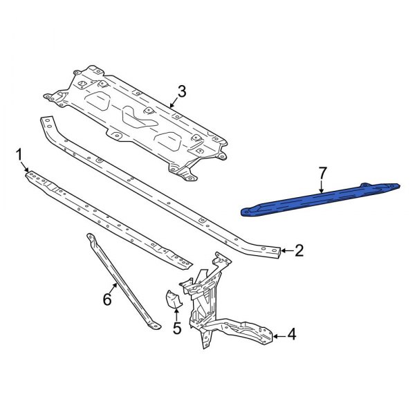 Radiator Support Tie Bar Brace