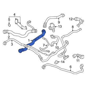 BMW OE - Upper Radiator Coolant Hose