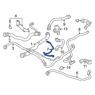 BMW OE - Engine Coolant Overflow Hose