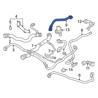 BMW OE - Upper Radiator Coolant Hose