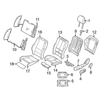 BMW OE - Seats & Tracks - Front Seat Components (W/O Ventilated Seats)