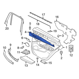 BMW OE - Front Left Door Trim Molding