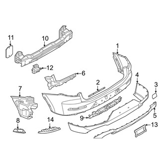 BMW OE - Rear Bumper - Bumper & Components (W/O M Type), (xDrive30i)