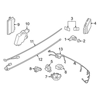 BMW OE - Rear Bumper - Electrical Components (With M Type), (M40i / xDrive30i)