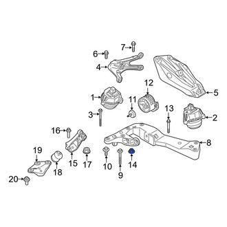 BMW OE - Automatic Transmission Mount Nut