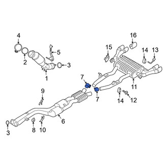 BMW OE - Rear Exhaust Muffler Clamp