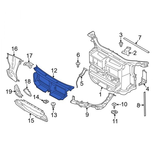 Radiator Support Air Deflector