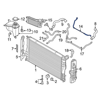 BMW OE - Engine Coolant Overflow Hose