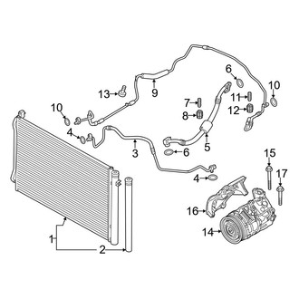 BMW OE - Air Conditioner & Heater - Condenser, Compressor & Lines
