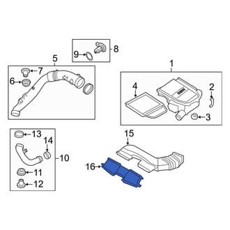 BMW OE - Front Forward Engine Air Intake Hose