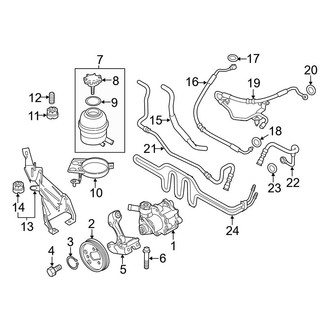 BMW OE - Steering Gear & Linkage - Pump & Hoses (Hydraulic), (2.0L)