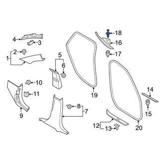 BMW OE - Door Sill Plate Rivet