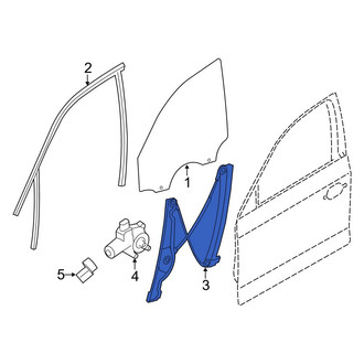 BMW OE - Front Left Window Regulator