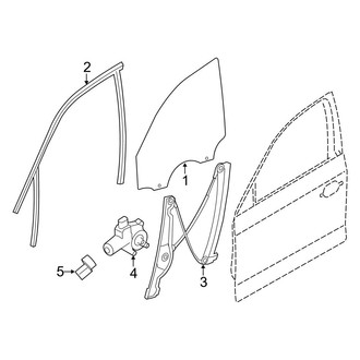 BMW OE - Front Door - Glass & Hardware (sDrive28i / xDrive28i / xDrive35i)