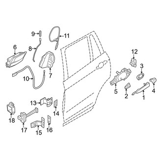 BMW OE - Rear Door - Lock & Hardware