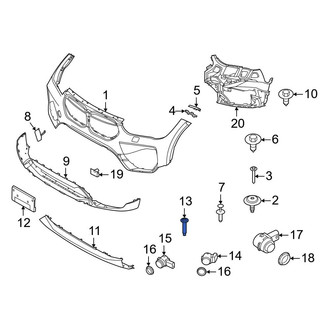 BMW OE - License Plate Bracket Screw