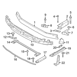 BMW OE - Front Bumper & Grille - Bumper & Components (W/O M Sport Package, Bumper Support)