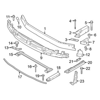 BMW OE - Front Bumper & Grille - Bumper & Components (W/O M Sport Package, Bumper Support)