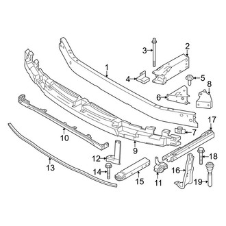 BMW OE - Front Bumper & Grille - Bumper & Components (With M Sport Package, Bumper Support), (xDrive28i)