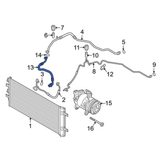BMW OE - Front A/C Refrigerant Suction Hose