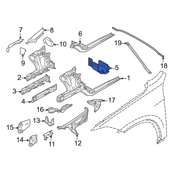 Floor Side Rail Reinforcement