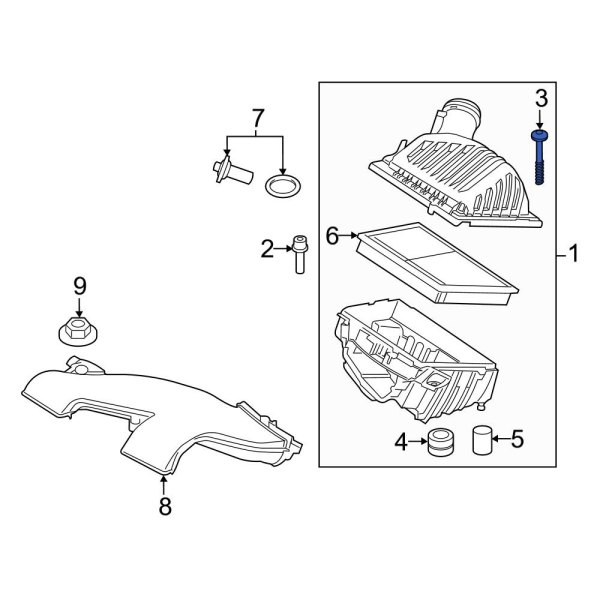 Air Filter Housing Screw