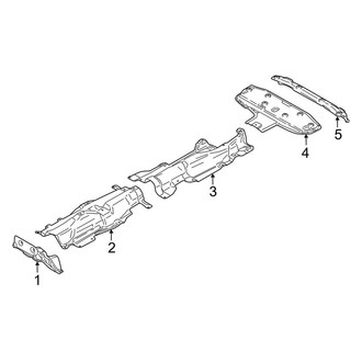 BMW OE - Exhaust System - Heat Shields (xDrive28i)