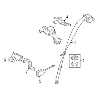 BMW OE - Restraint Systems - Rear Seat Belts