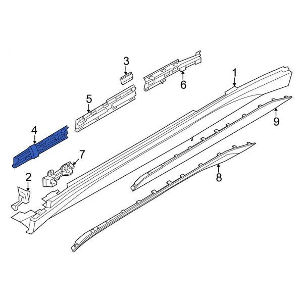 Rocker Panel Molding Bracket