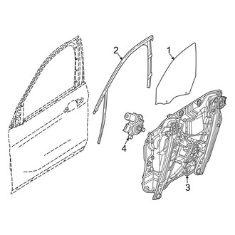 BMW OE - Front Door - Glass & Hardware (xDrive28i)