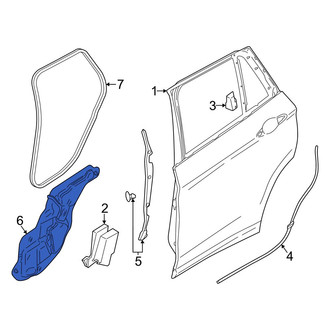 BMW OE - Rear Left Door Panel Insulation
