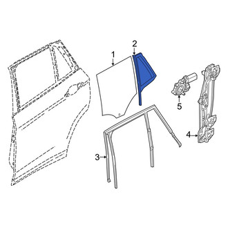 BMW OE - Rear Left Vent Window Assembly