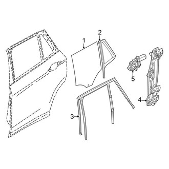 BMW OE - Rear Door - Glass & Hardware