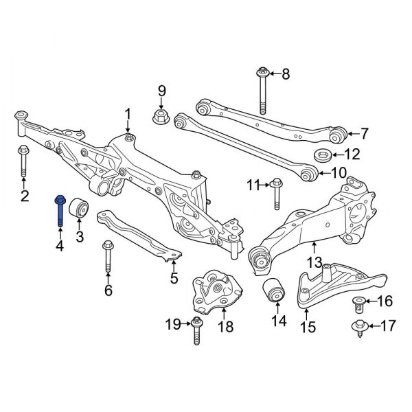 Suspension Crossmember Bolt