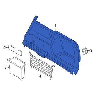 BMW OE - Rear Left Interior Quarter Panel Trim Panel
