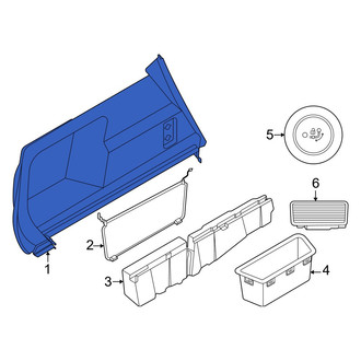 BMW OE - Rear Left Interior Quarter Panel Trim Panel